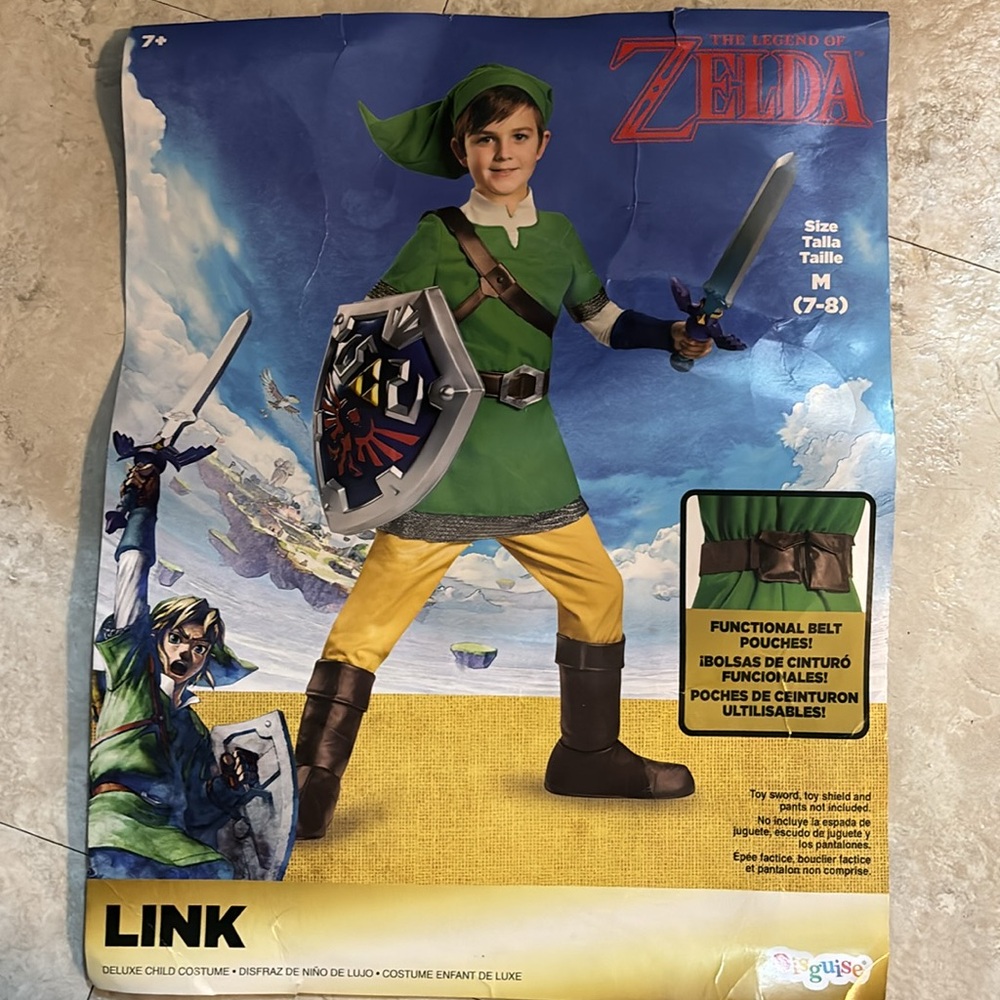 Kids Link Legend of Zelda Costume